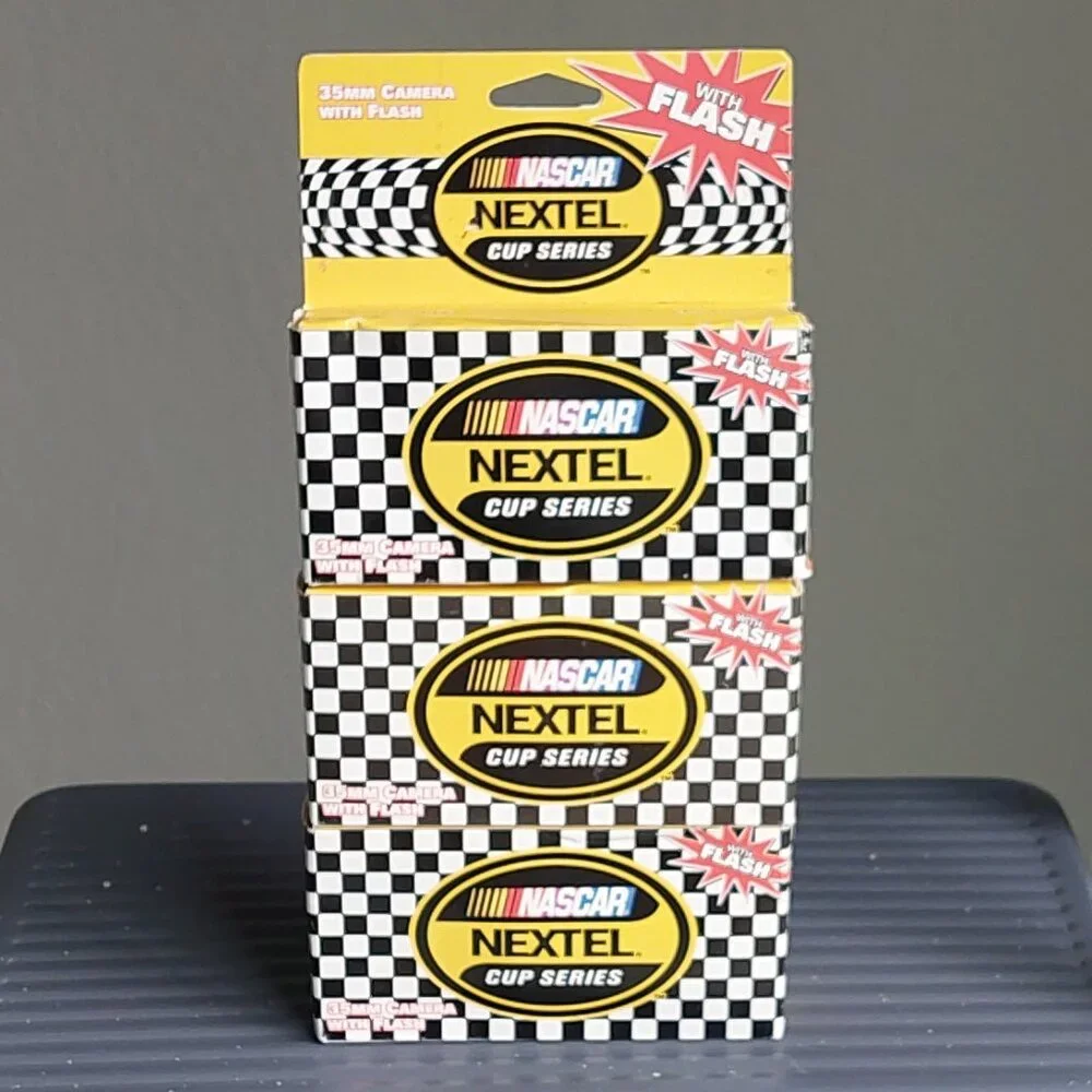 NASCAR Nextel Cup Series Set of 3Vintage Collectible Disposable Cameras